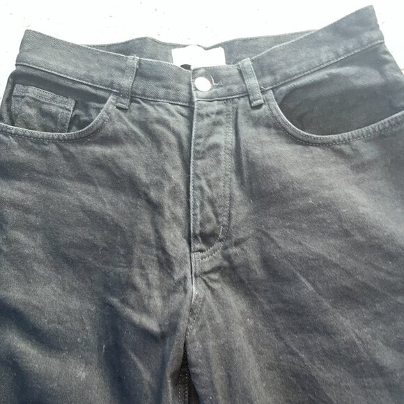 COS BARREL JEANS IN WASHED BLACK - 5 POCKET BUTTON FLY - WOMEN'S SIZE 32R - EUC - Picture 2 of 15